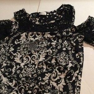 Cupid Black and white dress small/petite